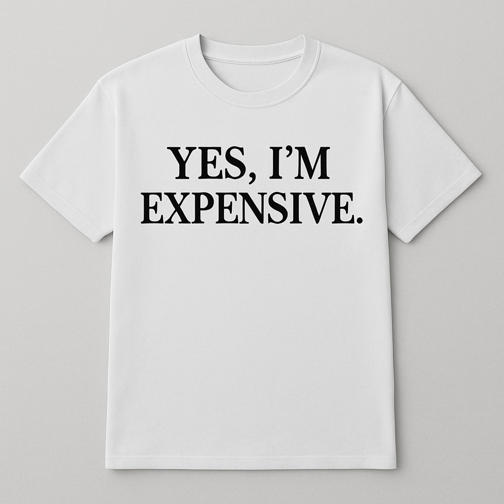 Yes, I’m Expensive. – Luxury Minimal Tee