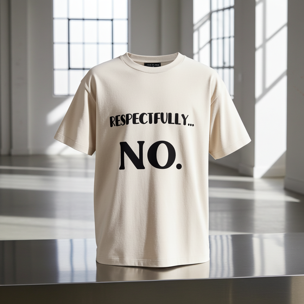 Respectfully… No. Oversized Tee